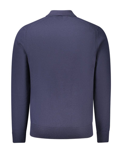 Hugo Boss Blue Wool Mens Sweater