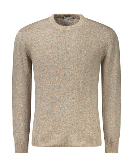 Guess Jeans Beige Cotton Men Sweater