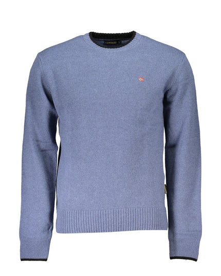 Napapijri Blue Fabric Men Sweater