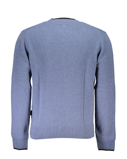 Napapijri Blue Fabric Men Sweater