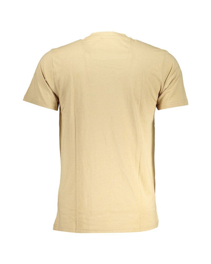 Cavalli Class Beige Cotton T-Shirt