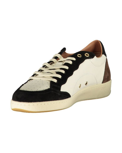 Blauer White Polyester Sneaker