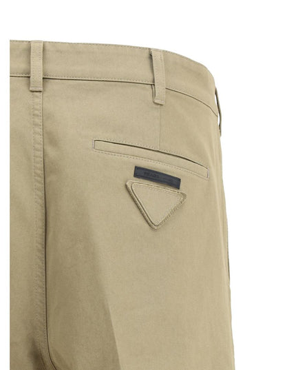 Prada Beige Cotton Chino Pants