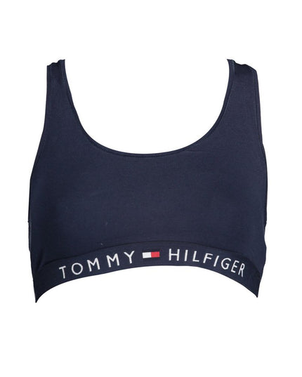 Tommy Hilfiger Blue Cotton Women Sports Bra