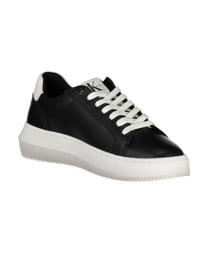 Calvin Klein Black Leather Women Sneaker