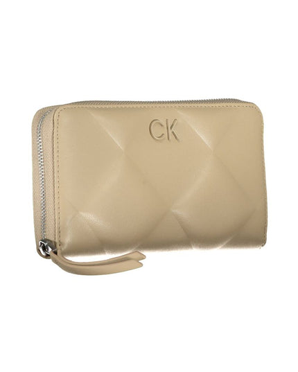 Calvin Klein Elegant Beige Multi-Compartment RFID Wallet