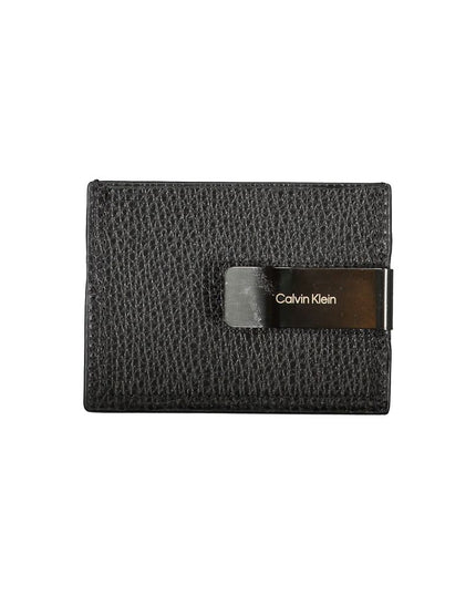 Calvin Klein Sleek Leather Card Holder with Money Clip