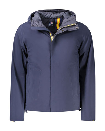 K-WAY Blue Polyester Men Jacket