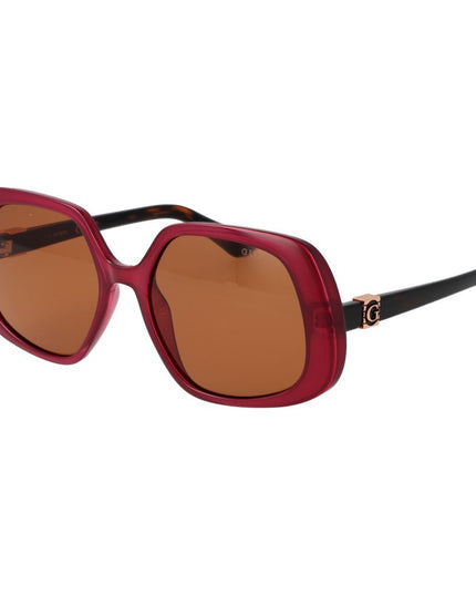Guess Burgundy Plastic Sunglasses