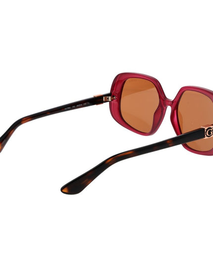 Guess Burgundy Plastic Sunglasses