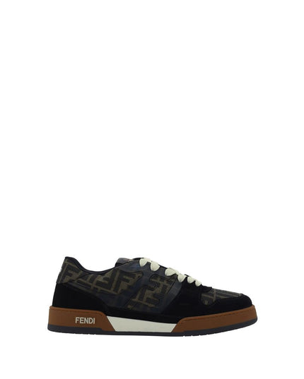 Fendi Multicolor Calf Leather Bos Taurus Low Top Sneakers
