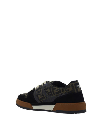 Fendi Multicolor Calf Leather Bos Taurus Low Top Sneakers