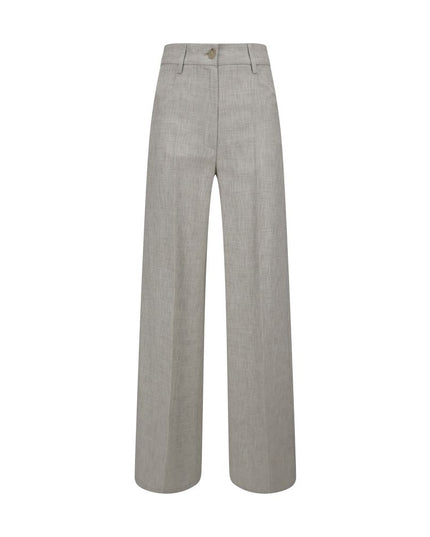 Forte_Forte Gray Viscose Casual Pants