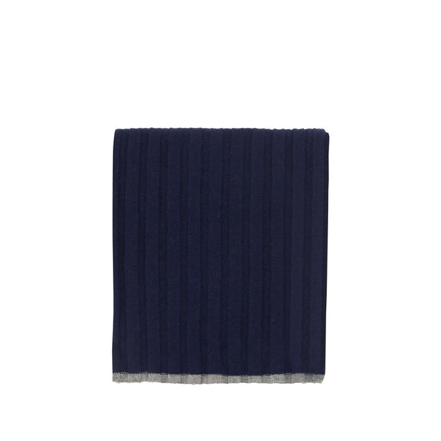 Brunello Cucinelli Blue Cashmere Scarf