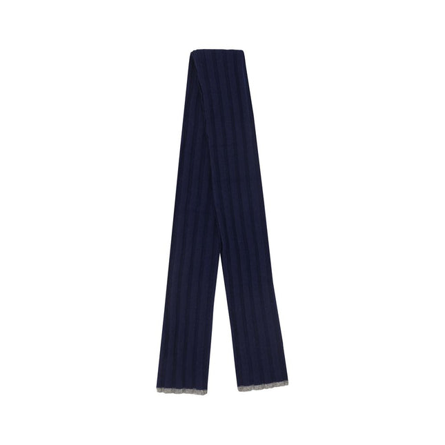 Brunello Cucinelli Blue Cashmere Scarf
