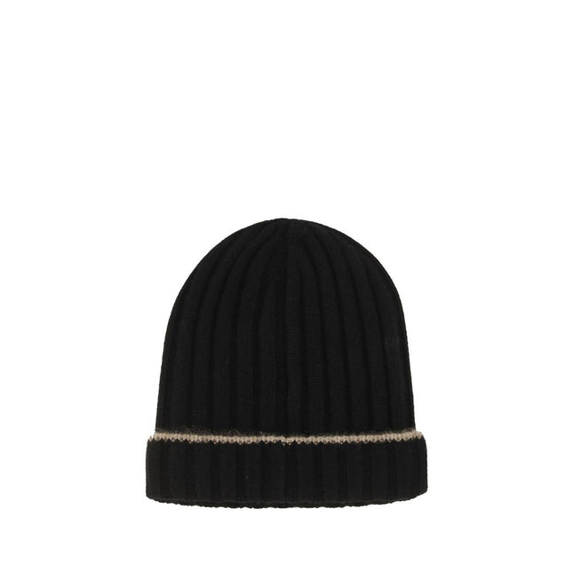 Brunello Cucinelli Black Cashmere Beanie
