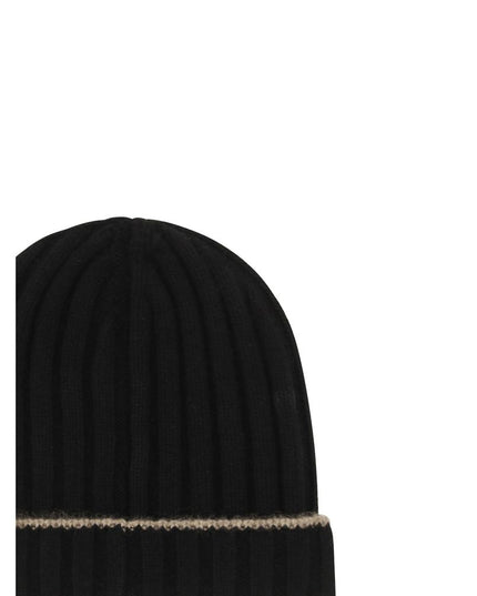 Brunello Cucinelli Black Cashmere Beanie
