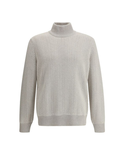 Brunello Cucinelli White Cashmere Cashmere Sweater