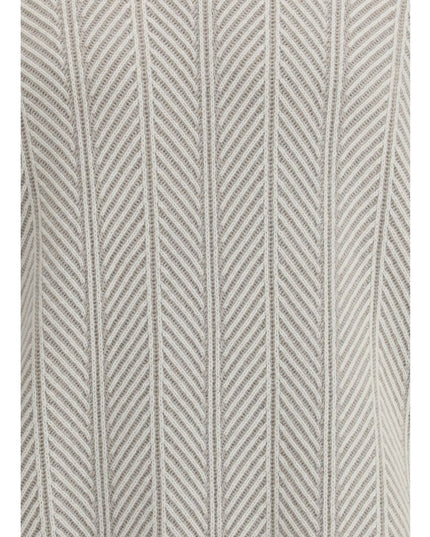 Brunello Cucinelli White Cashmere Cashmere Sweater