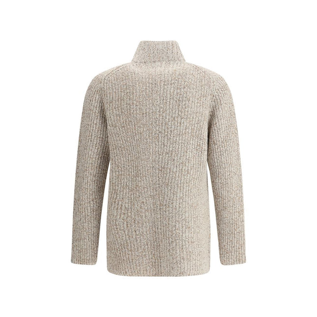 Brunello Cucinelli Beige Fleece Wool Coat