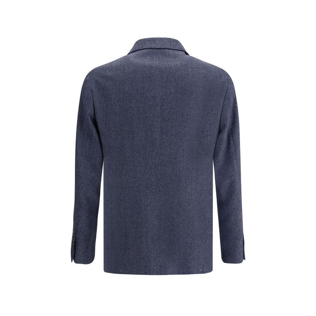 Brunello Cucinelli Blue Wool Blazer
