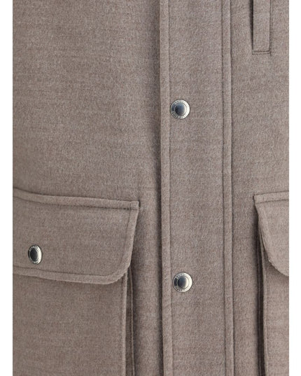 Brunello Cucinelli Beige Wool Coat