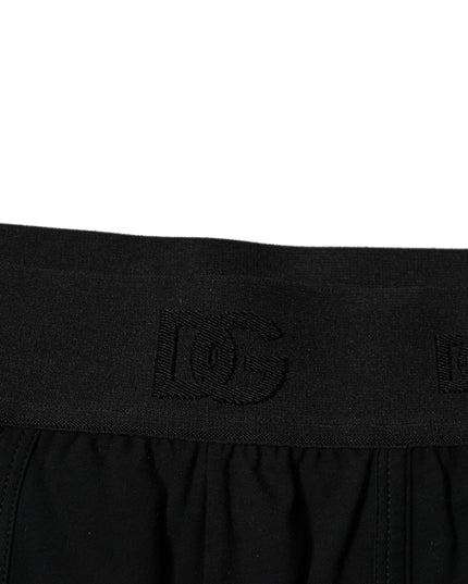 Dolce & Gabbana Black Cotton Stretch Regular Boxer Underwear