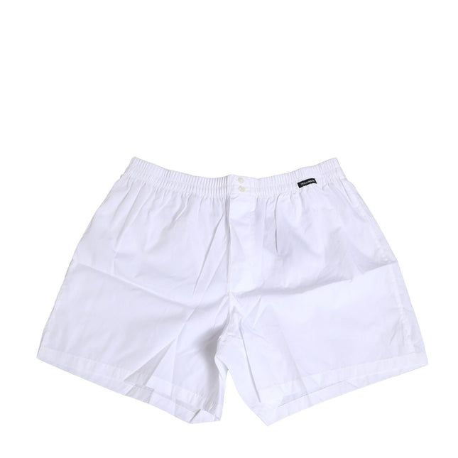 Dolce & Gabbana White Cotton Regular Boxer Shorts Underwear