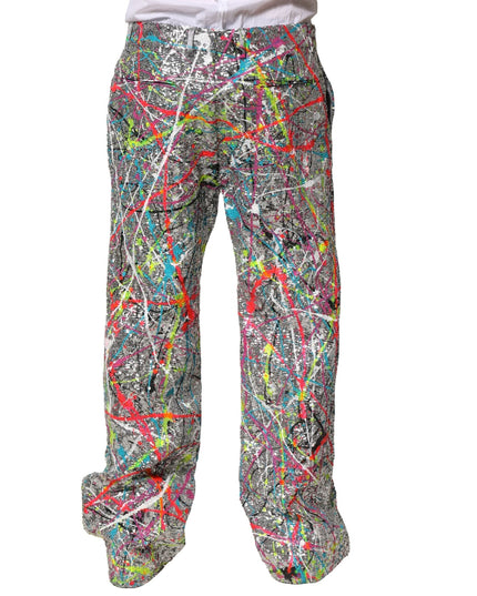 Dolce & Gabbana Multicolor Sequined Embellished Pants