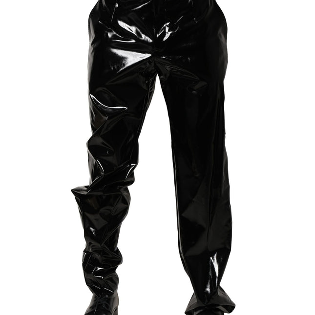 Dolce & Gabbana Black Nylon Straight Men Pants