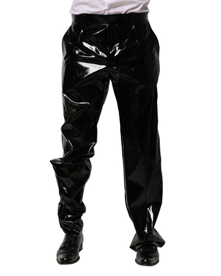 Dolce & Gabbana Black Nylon Straight Men Pants