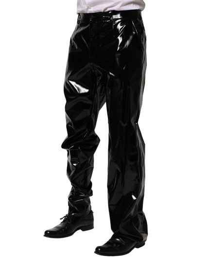 Dolce & Gabbana Black Nylon Straight Men Pants