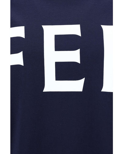 Ferragamo Blue Cotton T-Shirt