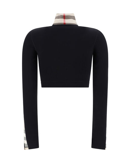 Burberry Black Elastane Sweatshirt