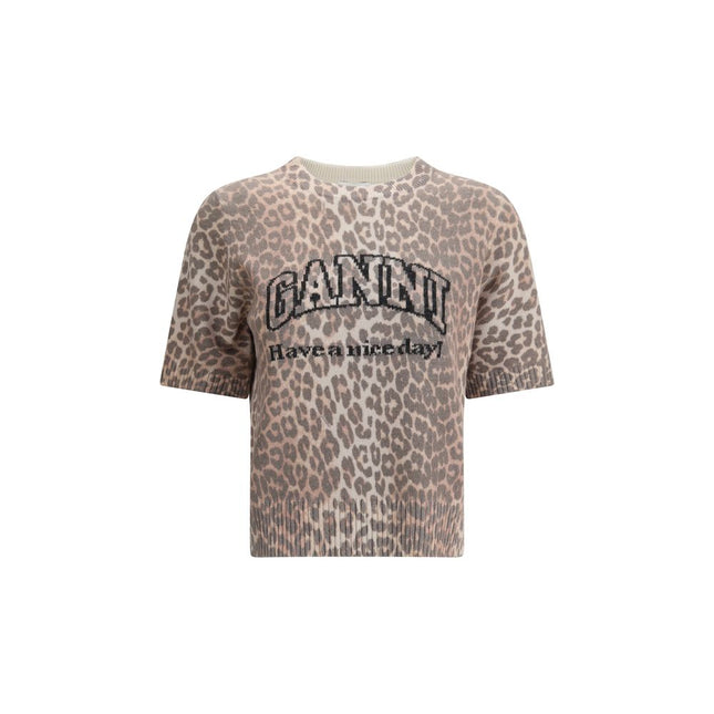 Ganni Multicolor Recycled Wool Sweatshirt