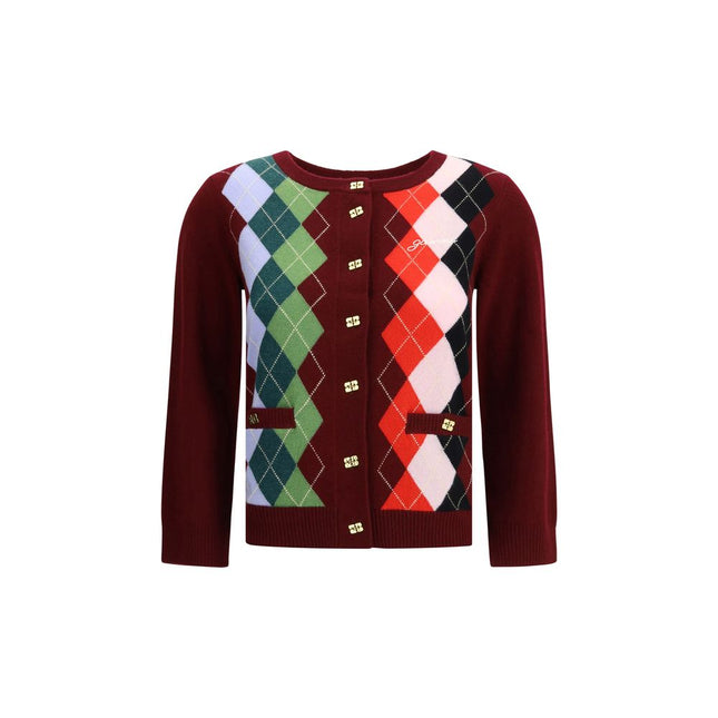 Ganni Multicolor Merino Wool Cardigan