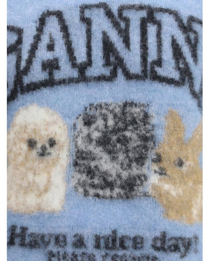 Ganni Puppies short sleeve Sweater