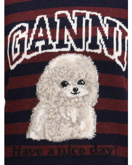 Ganni Multicolor Wool Sweatshirt