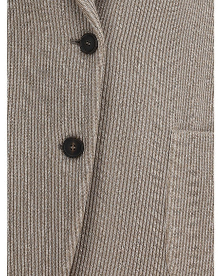 Brunello Cucinelli Gold Cotton Coat