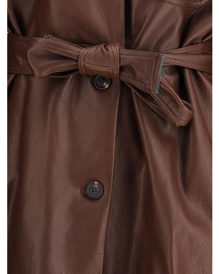 Brunello Cucinelli Brown Leather Jacket