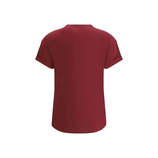 Brunello Cucinelli Bordeaux Cotton T-Shirt