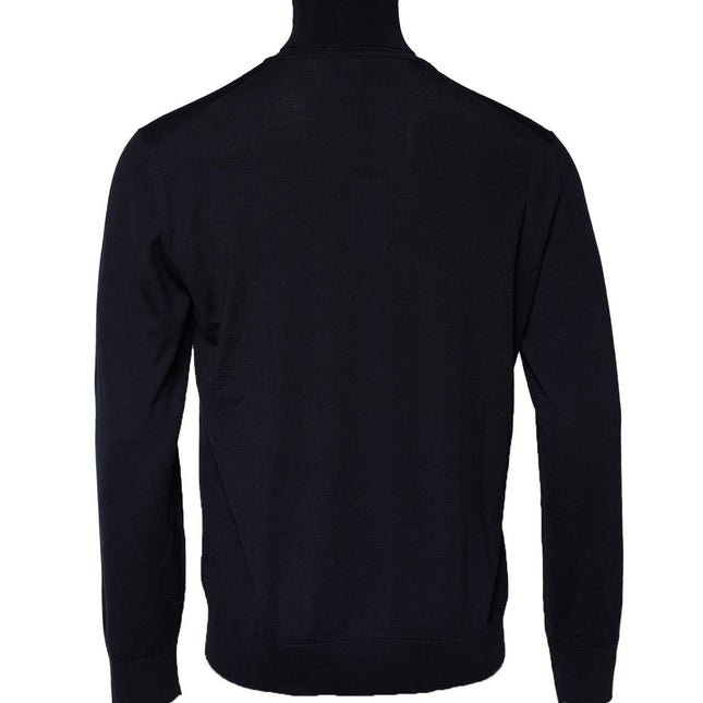Dolce & Gabbana Blue Long Sleeve Turtleneck Pullover Sweater