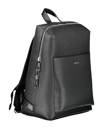 Calvin Klein Black Polyester Men Backpack
