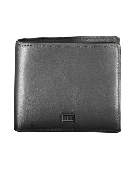 Tommy Hilfiger Black Leather Men Wallet