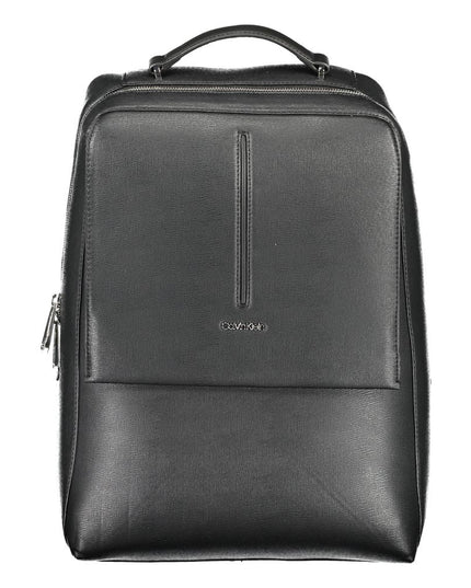 Calvin Klein Black Polyester Men Backpack