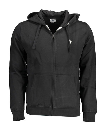 U.S. POLO ASSN. Black Cotton Men Sweater