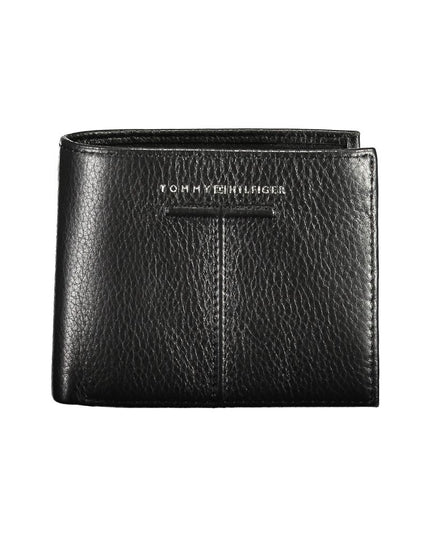 Tommy Hilfiger Black Leather Men Wallet