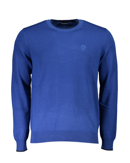 North Sails Blue Cotton Men Sweater