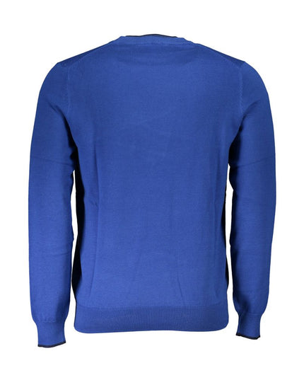 North Sails Blue Cotton Men Sweater