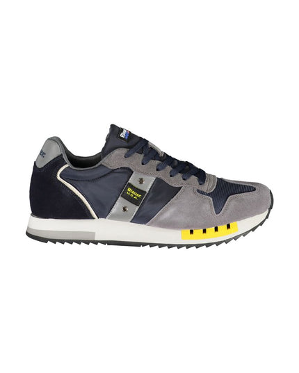 Blauer Elevate Your Step: Blue Contrast Lace-Up Sneakers